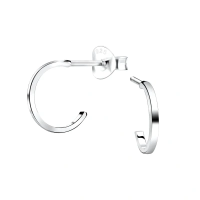 Afbeelding van JoyS Zilveren oorringen stud 0.13 / 10 mm