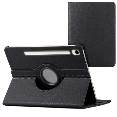 Afbeelding van Samsung Galaxy Tab S9 Hoes: iMoshion 360 Draaibare Bookcase Zwart Kunstleder Tablet Hoezen
