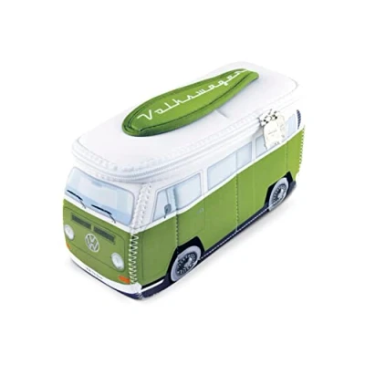 Afbeelding van VW T2 Bus 3D Neopreen Kleine Universele Tas groen