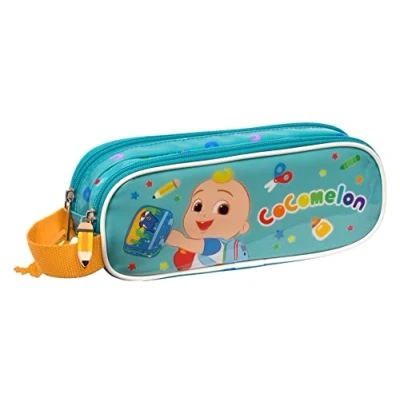 Afbeelding van Pennenetui met 2 vakken CoComelon Back to class Licht Blauw (21 x 8 6 cm)