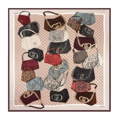 Afbeelding van LIU JO Foulard LA Puffy Halsdoek, Dames, Maat: One Size, Naturale