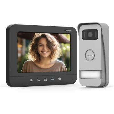 Afbeelding van Avidsen PRIMA Complete set voor Video deurintercom Kabelgebonden Zwart, Aluminium