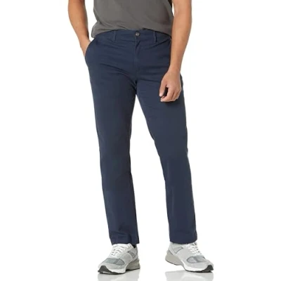 Afbeelding van Amazon Essentials Heren Slim Fit Casual Stretch Khaki Broek, Navy, 33W/30L
