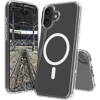 Afbeelding van JT Berlin Pankow Clear MS Beschermhoes compatibel met Apple iPhone 16 (schokabsorberend, Wireless Charging Qi/magnetisch opladen compatibel, krasbestendig, anti vingerafdruk) transparant