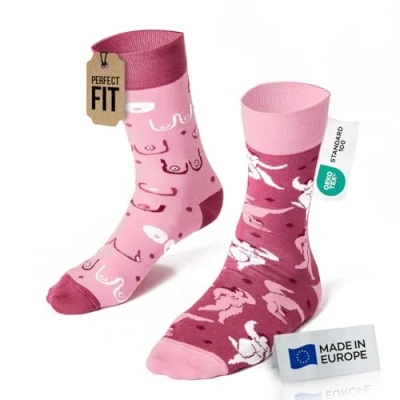 Afbeelding van Many Mornings sokken Simply The Breast Unisex Maat: 39 42