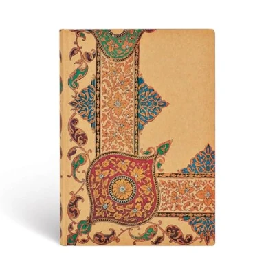 Afbeelding van Notitieboek Flexis Paperblanks Visions of Paisley Ivory Kraft Midi Gelinieerd