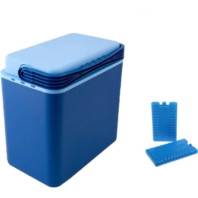 Afbeelding van Koelbox donkerblauw 24 liter 39 x 25 40 cm incl. 2 koelelementen Koelboxen