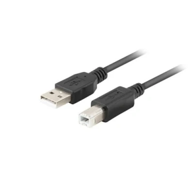 Afbeelding van Lanberg CA USBA 15CU 0010 BK kabel USB 1m 2.0 A &gt;USB B Zwart