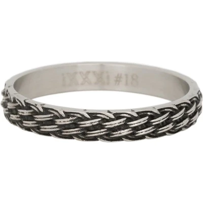 Afbeelding van Lucky knot iXXXi Vulring 4 mm SALE 17 / Silver fill in black