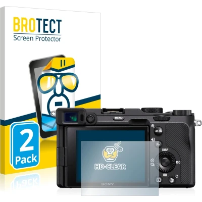 Afbeelding van BROTECT (2 Stuks) Schermbeschermer voor Sony A7C Screen Protector Transparant