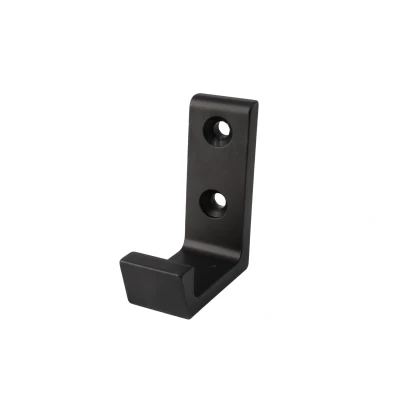 Afbeelding van Kapstokhaak enkel zwart 47x17x41 mm