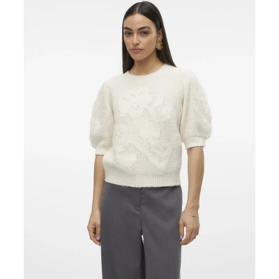 Afbeelding van Vero Moda Vmaire 2/4 O Neck Pullover Birch BEIGE S