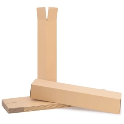 Afbeelding van verpacking 50 verzendkozijnen, vierkant, 640 x 110 mm, verzendkoker, vouwdoos, verzenddozen zonder toeslag