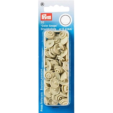 Afbeelding van Prym Color Snaps Naaivrijedrukknopen 12.4mm Beige