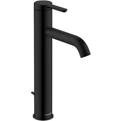 Afbeelding van Duravit c 1 eengreeps wastafelmengkraan zwart mat 166x40x262 mm c11030001046