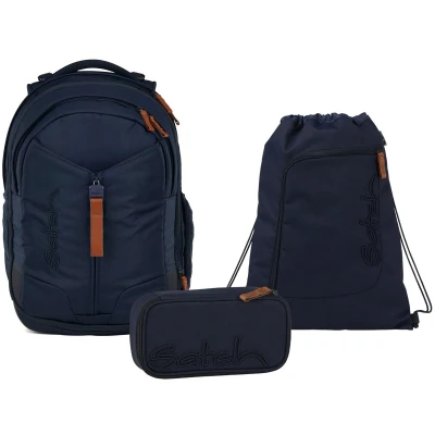 Afbeelding van Satch schoolrugzakset MATCH Nordic Blue 3 delig, collectie 2025
