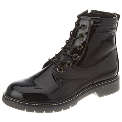 Afbeelding van TOM TAILOR Dames 9092801 halflange laarzen, zwart, 38 EU
