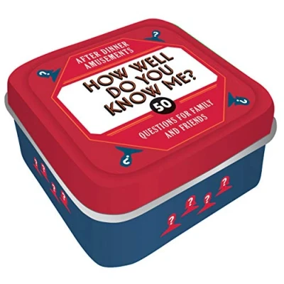 Afbeelding van After Dinner Amusements: How Well Do You Know Me?: 50 Questions for Family and Friends (Dinner Party Gifts, Games Adults, Parties