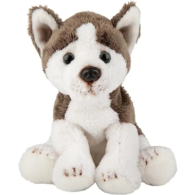 Afbeelding van Pluche knuffel dieren Husky hond 13 cm Speelgoed knuffelbeesten Honden soorten