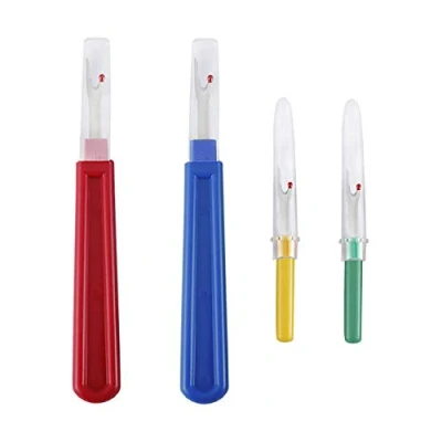Afbeelding van POFET Naad Ripper, 4 stks Rippers Stitch Unpicker Plastic Handvat Naaien Kleurrijke Handige Steek Draad Ripper Gereedschap