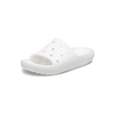 Afbeelding van Crocs Unisex Classic Slide v2 sandaal, Wit, 13 UK, UK