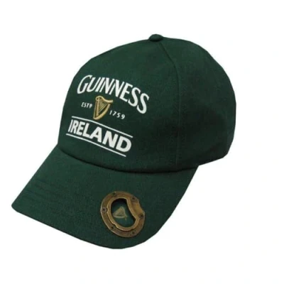 Afbeelding van Guinness Baseballpet met ingebouwde flesopener Bottle Green Harp, Groen, Eén Maat