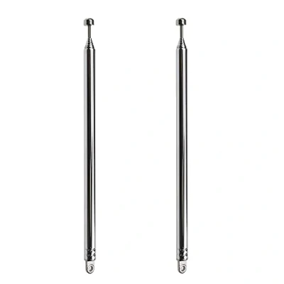 Afbeelding van Be In Your Mind 2 stuks telescopische antenne, 7 secties, 145 740 mm, 8 diameter Dab FM vervanging voor VHF/UHF radio, draadloos systeem