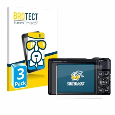 Afbeelding van BROTECT Screenprotector voor Canon PowerShot SX740 HS Lite Folie Beschermfolie Beschermglas transparant (3 Stuks)