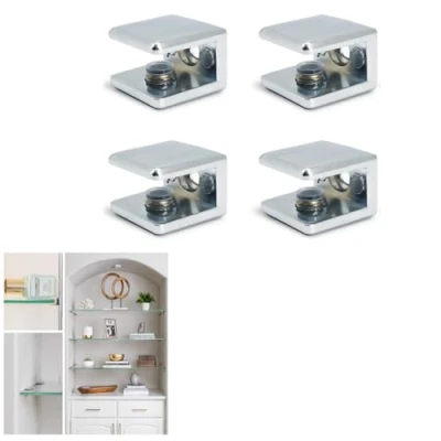 Afbeelding van Glazen Plank Beugel Glas Klem Houder Verstelbare Clip voor 6 10mm Dikte