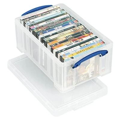 Afbeelding van Really Useful Box 9 liter plastic opbergdoos doorzichtig