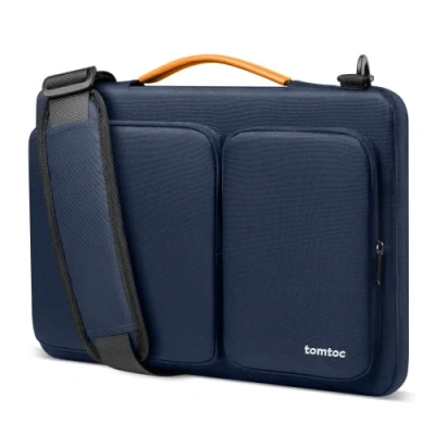 Afbeelding van Tomtoc Defender A42 Laptop Briefcase Navy Blue (13.5 Inch)