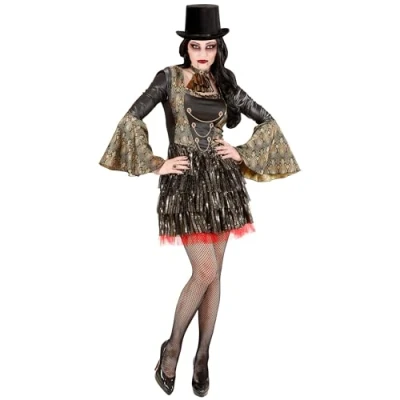 Afbeelding van Gothic vampierskostuum voor dames, maat 38 40, Halloween carnaval