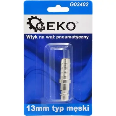 Afbeelding van GEKO Mannelijke plug met 13mm aansluiting Eenvoudige koppeling voor slangen en leidingen