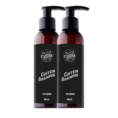 Afbeelding van Charlemagne Cafeine Shampoo 2 Set Men Hair Loss Anti Cafein Pump Dispenser 200 Ml