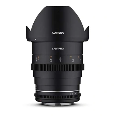 Afbeelding van Samyang 23002 MF 24 mm T1,5 VDSLR MK2 Nikon F lichtsterke groothoek cine en videolens voor Mount, vaste brandpuntsafstand, Follow Focus tandkransen volledig formaat APS C, 8K