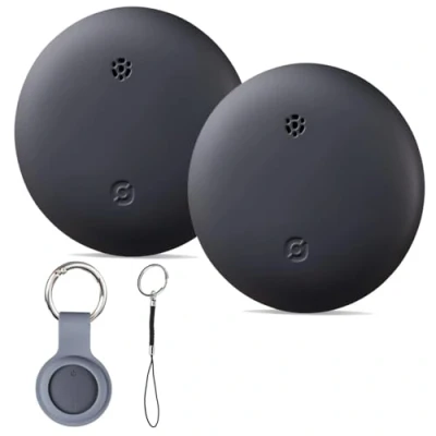 Afbeelding van Reyke Smart Tag Pro, koffertracker, compatibel met Apple Waar is? APP (alleen iOS) sleutelvinder voor sleutels, bagage, koffer, portefeuille, IP67 waterdicht, 2 stuks