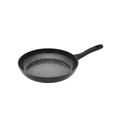 Afbeelding van Gerlach Granitex Keramische grillpan met coating inductie elektrisch fornuis gas keramisch 28 cm