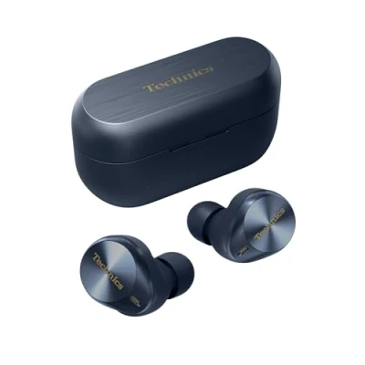 Afbeelding van Technics EAH AZ80E A Draadloze hoofdtelefoon met ruisonderdrukking, bluetooth, in ear ingebouwde microfoon, aanpasbare pasvorm, tot 7 uur speeltijd, nachtblauw