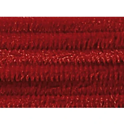 Afbeelding van Chenilledraad Folia 50cm lang 10 stuks donkerrood