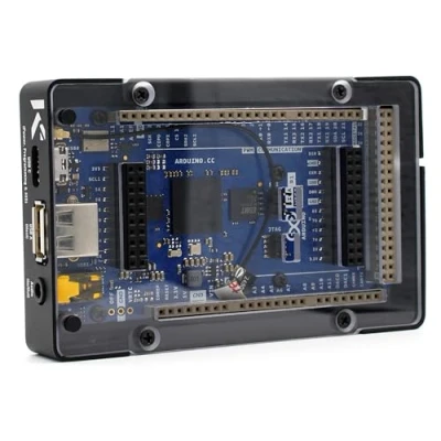 Afbeelding van KKSB Arduino Giga R1 WiFi hoes, aluminium behuizing met transparante afdekking
