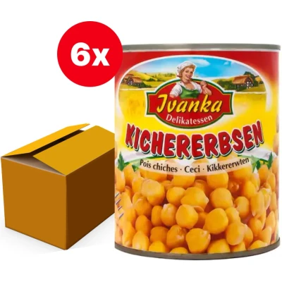 Afbeelding van Kikkererwten 800g Doos 6 stuks