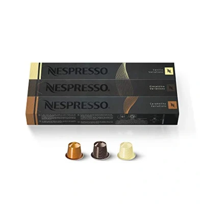 Afbeelding van Nespresso espresso Trio Vanilio Caramelito Ciocattino, variaties, 30 capsules