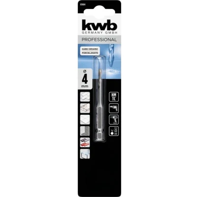 Afbeelding van Hard keramiek boor 4 mm Kwb