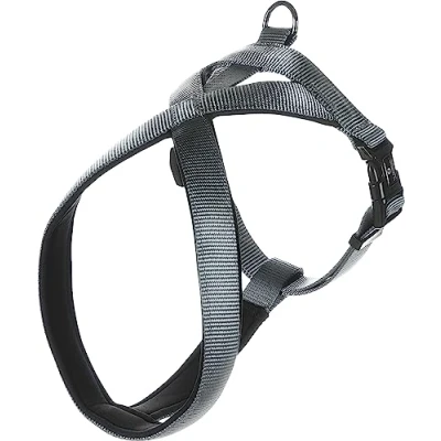 Afbeelding van Hondentuig Cross Abbi Grijs Halsomtrek 36 Buikband 48 55 cm x 20 mm