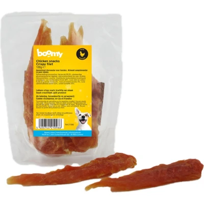 Afbeelding van Boomy Hondensnacks Hondensnoepjes Crispy Chicken Filet 3 x 100g
