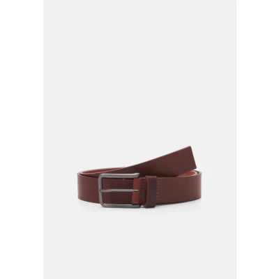 Afbeelding van Calvin Klein Warmth Oiled Grain Riem, Heren, Maat: 105, Dark tan