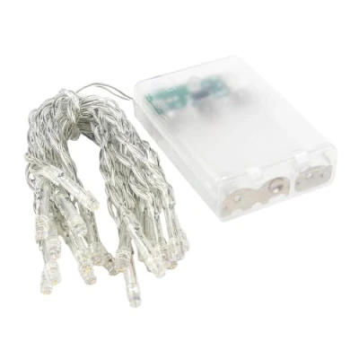 Afbeelding van Ideen mit Herz 20 delige LED lichtketting warm wit 5 mm lamp Ø 15 cm afstand incl. timerfunctie (6 uur aan 18 uit) batterijvoeding totale lengte: 300