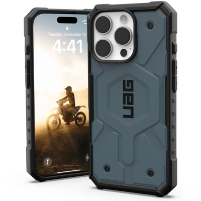 Afbeelding van Apple iPhone 16 Pro Max MagSafe Hoesje Kunststof UAG Hardcase/Backcover Blauw Telefoonhoesje Shockproof/Valbescherming