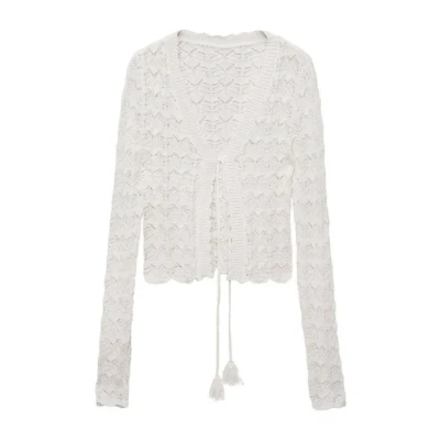 Afbeelding van Mango Patri Vest, Dames, Maat: XS, White