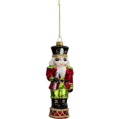 Afbeelding van Clayre &amp; Eef Rode Kerstbal notenkraker 6*4*17 cm 6GL3321